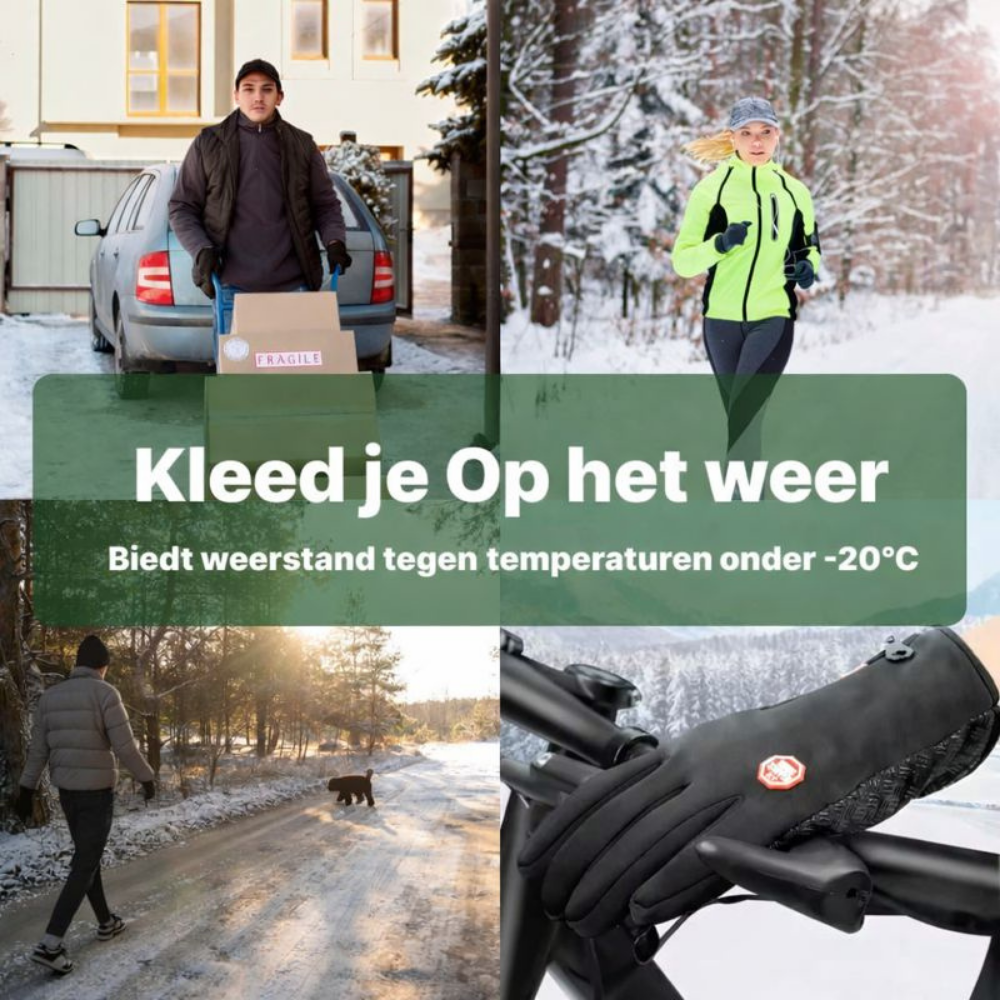 Verwarmde Handschoenen Thermische Touchscreen Winter Buiten