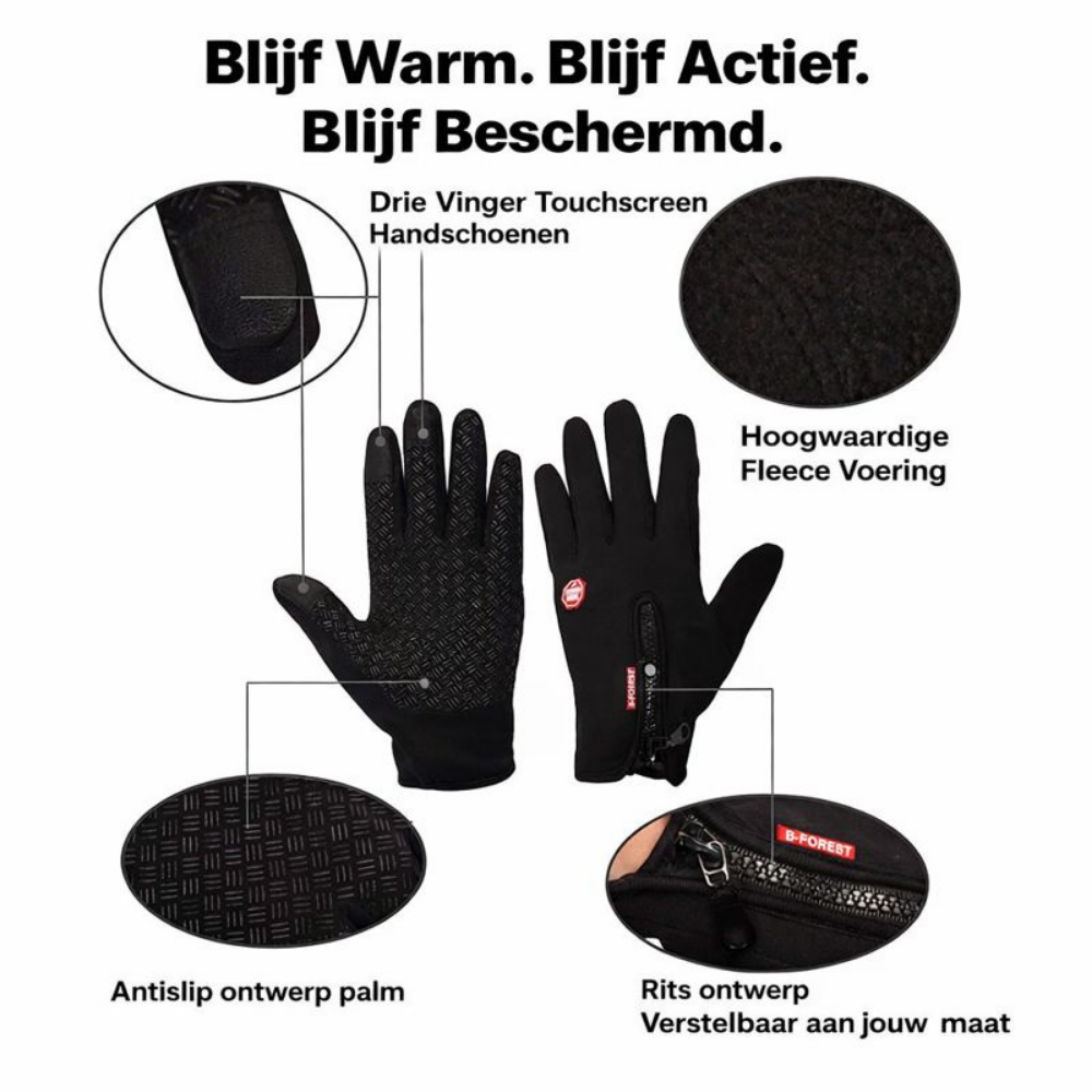 Verwarmde Handschoenen Thermische Touchscreen Winter Buiten