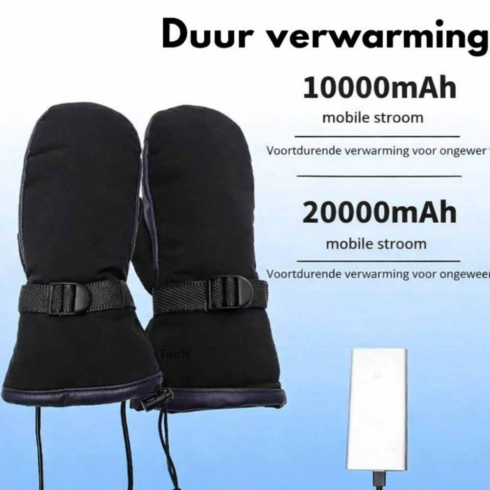Handschoenen Verwarmd USB Waterdicht Antislip Winter