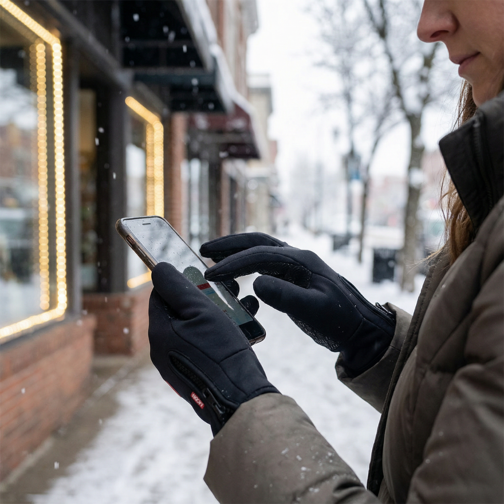 Handschoenen Winter Touchscreen Winddicht Waterafstotend