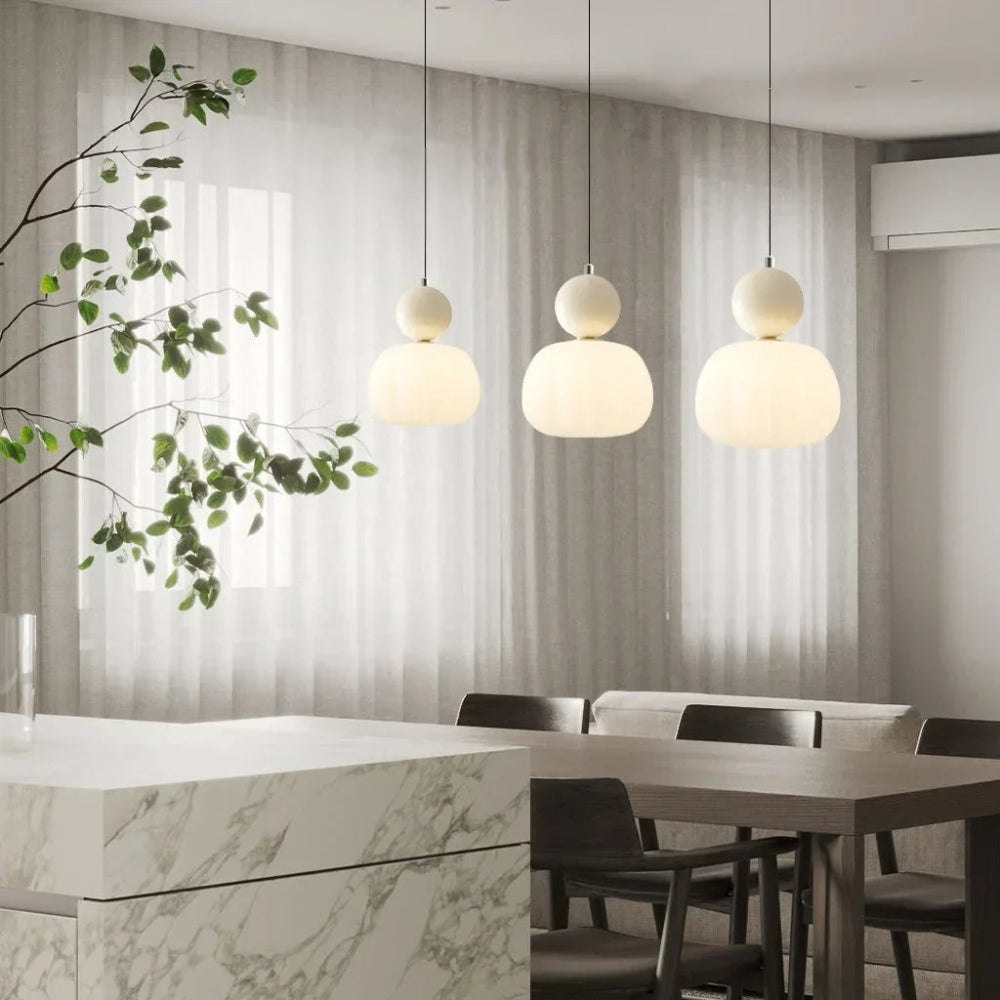 Hanglamp Glas Art Deco Goud Modern Design