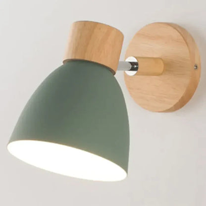 OakAura Moderne Houten Kleurrijke Wandlamp