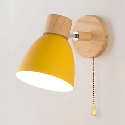 OakAura Moderne Houten Kleurrijke Wandlamp