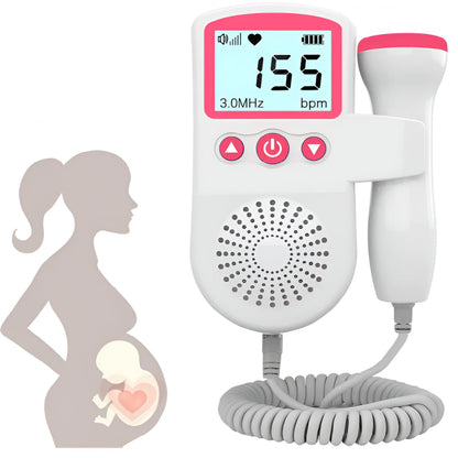 Fetal Doppler Zwangerschap Hartslagmeter Baby LCD Display