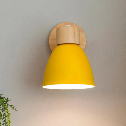 OakAura Moderne Houten Kleurrijke Wandlamp