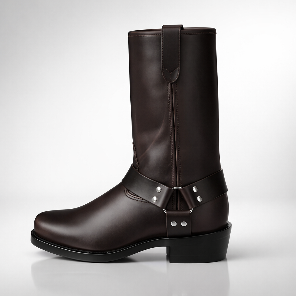 Heren Laarzen Gesp Waterdicht Leder Slipvaste Zool