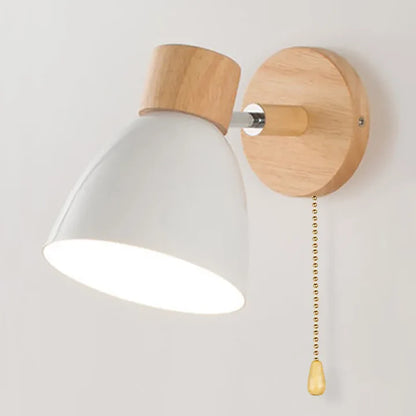 OakAura Moderne Houten Kleurrijke Wandlamp