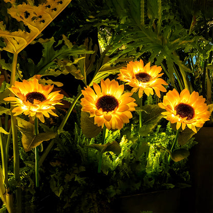 Realistisch Weerbestendige Zonnebloem Tuinlamp