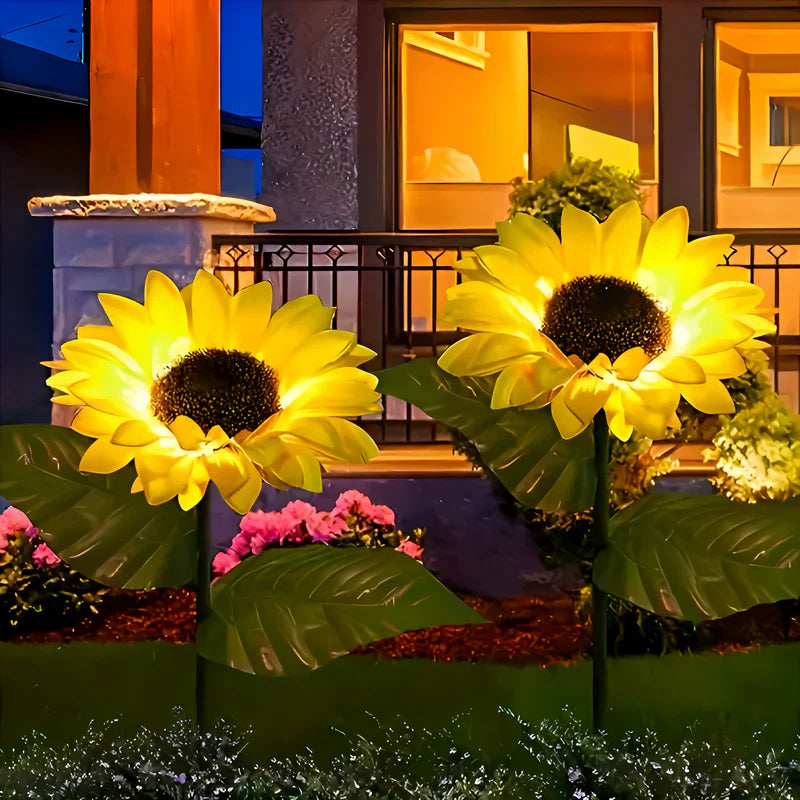Realistisch Weerbestendige Zonnebloem Tuinlamp