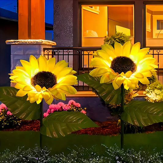 Realistisch Weerbestendige Zonnebloem Tuinlamp