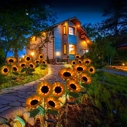 Realistisch Weerbestendige Zonnebloem Tuinlamp