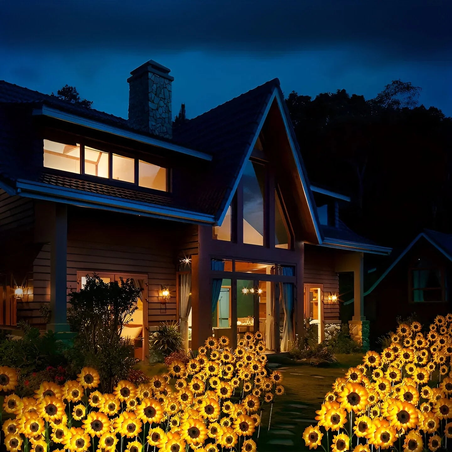 Realistisch Weerbestendige Zonnebloem Tuinlamp