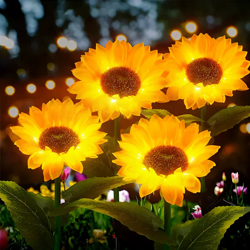 Realistisch Weerbestendige Zonnebloem Tuinlamp