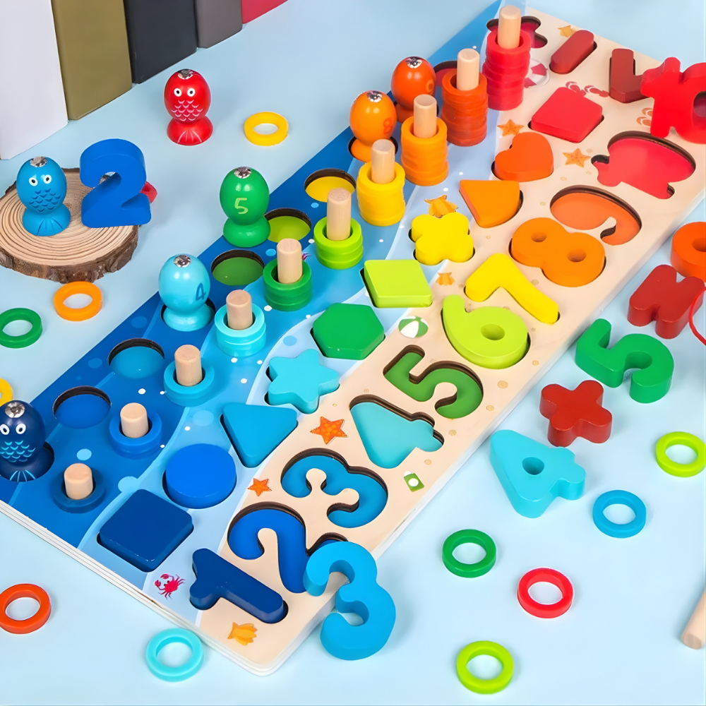 Houten Speelgoed Montessori Leerbord Educatief Telraam