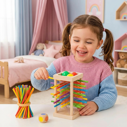 Houten Behendigheidsspel Montessori Motoriek Educatief Speelgoed