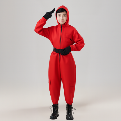 Jumpsuit Kinderkostuum Bewaker Capuchon Polyester Set