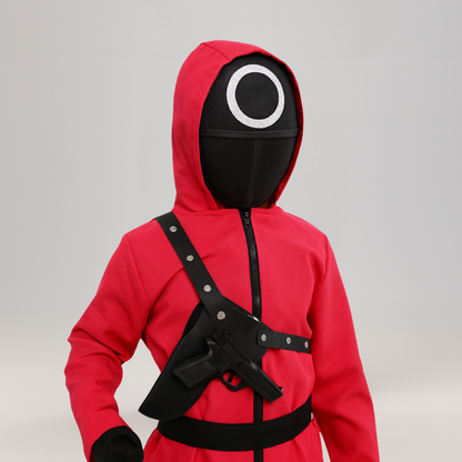 Jumpsuit Kinderkostuum Bewaker Capuchon Polyester Set