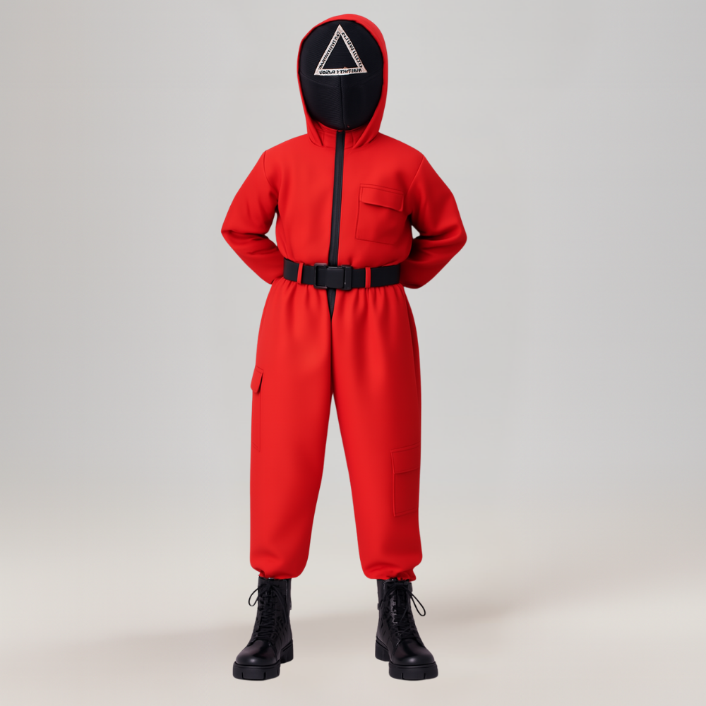 Jumpsuit Kinderkostuum Bewaker Capuchon Polyester Set
