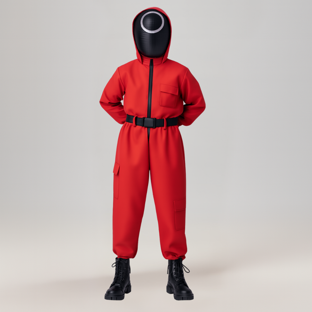 Jumpsuit Kinderkostuum Bewaker Capuchon Polyester Set