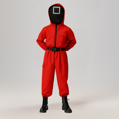 Jumpsuit Kinderkostuum Bewaker Capuchon Polyester Set