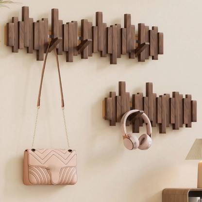 Kapstok Wand Hout Magnetisch Opklapbaar Minimalistisch Design