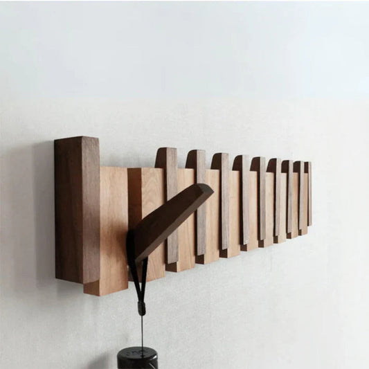 Kapstok Wand Hout Inklapbare Haken Minimalistisch Design