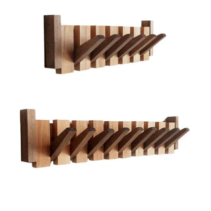 Kapstok Wand Hout Inklapbare Haken Minimalistisch Design