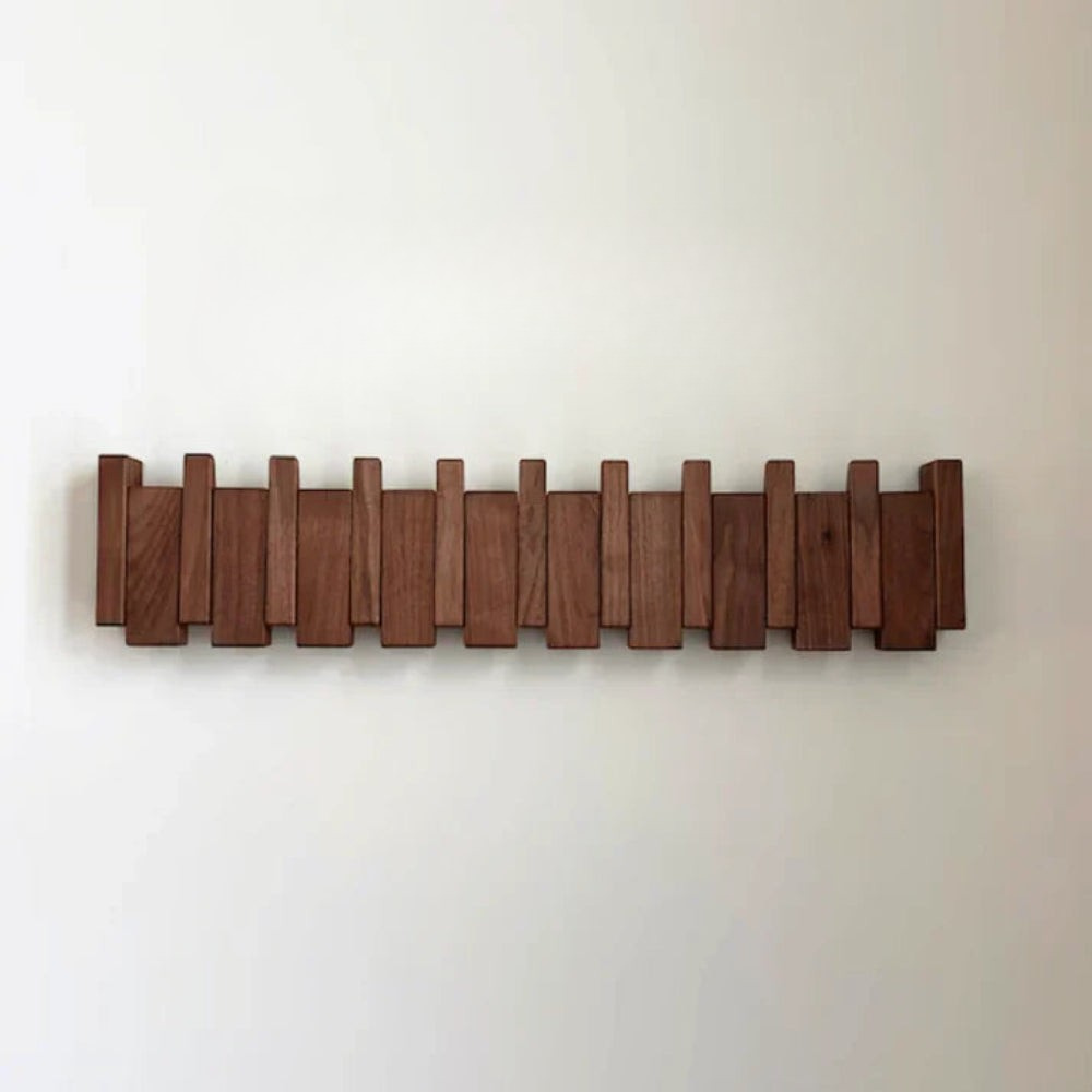 Kapstok Wand Hout Inklapbare Haken Minimalistisch Design