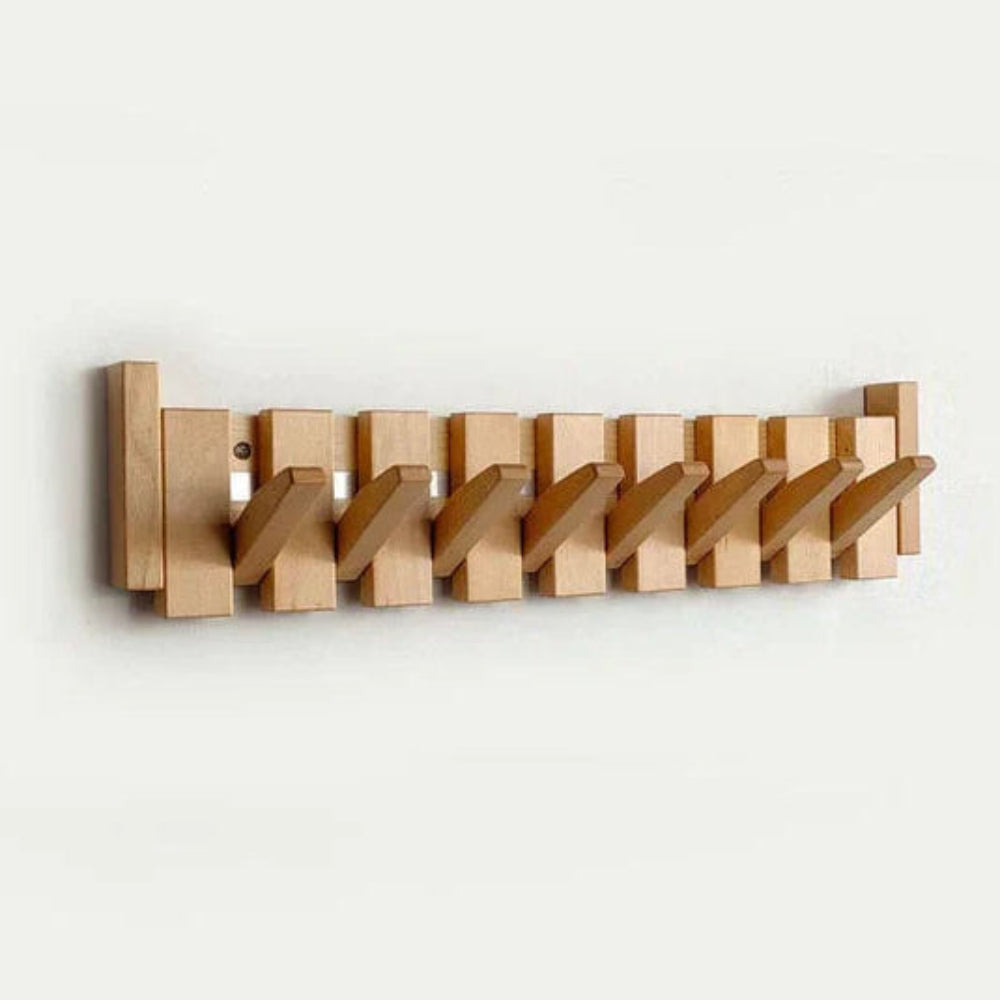 Kapstok Wand Hout Inklapbare Haken Minimalistisch Design
