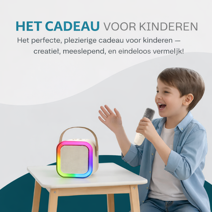 Karaoke Set Bluetooth Draadloos LED Kinderen