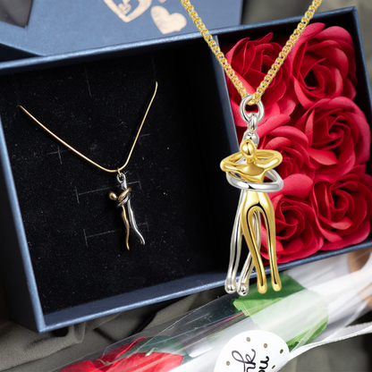 Ketting Koppel Liefdessymbool Roestvrij Staal Sieraad