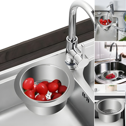 Keuken Accessoires Spoelbak Zeefmand Roestvrij Staal Afvoerfilter