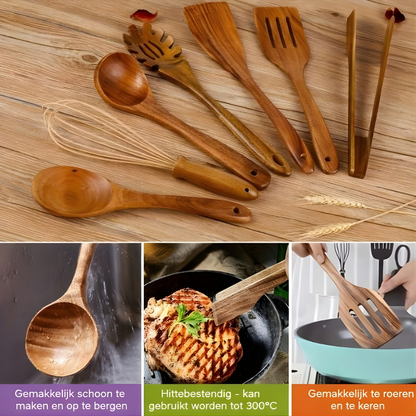 Keukengerei Houten Kookgerei Set