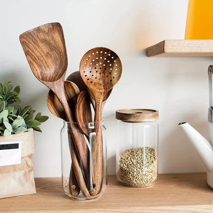 Keukengerei Houten Set Duurzaam Nordic Design Dagelijks Koken