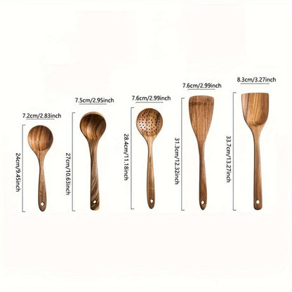 Keukengerei Houten Set Duurzaam Nordic Design Dagelijks Koken