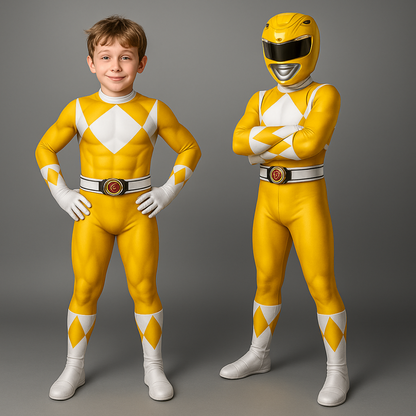 Kinderkostuum Superheld Stretch Jumpsuit Masker Cosplay