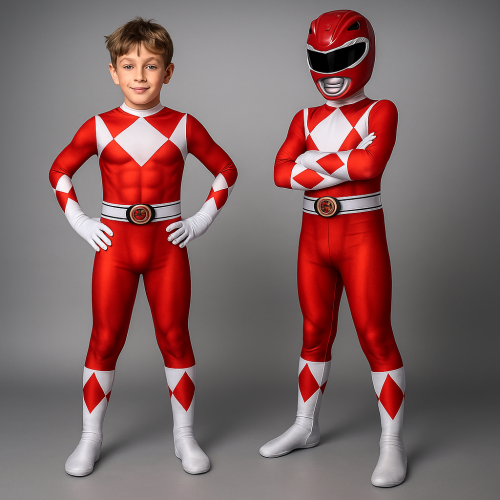Kinderkostuum Superheld Stretch Jumpsuit Masker Cosplay