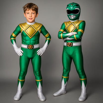 Kinderkostuum Superheld Stretch Jumpsuit Masker Cosplay