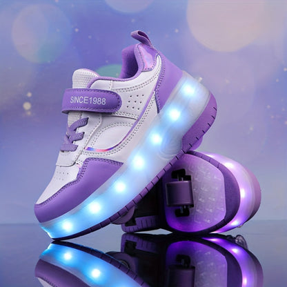 Kinderschoenen Roller Sneakers LED Lichtgevende Wielen