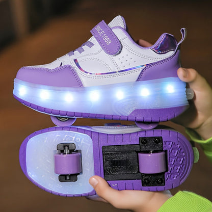 Kinderschoenen Roller Sneakers LED Lichtgevende Wielen