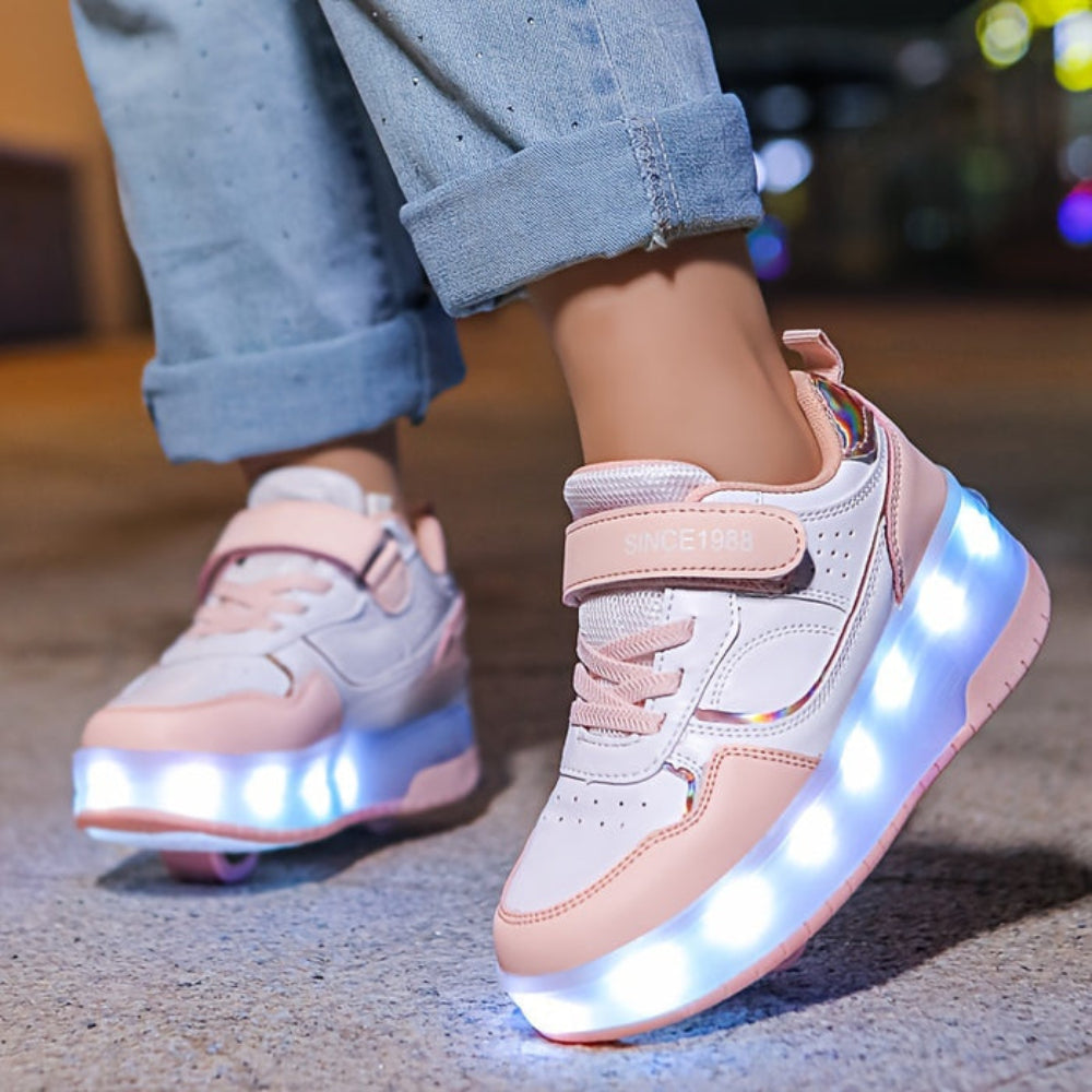 Kinderschoenen Roller Sneakers LED Lichtgevende Wielen