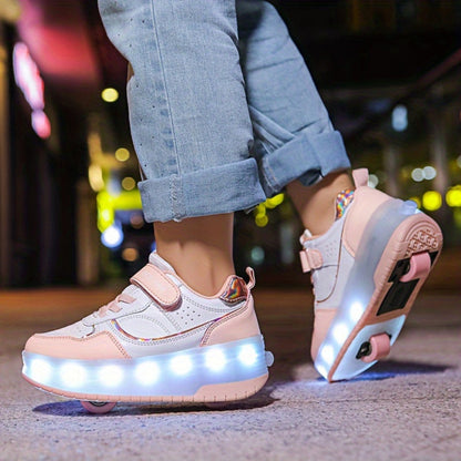 Kinderschoenen Roller Sneakers LED Lichtgevende Wielen