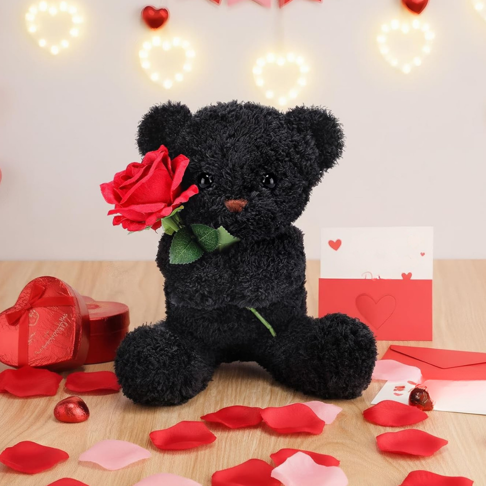Knuffel Rozenbeer Zachte Pluche Cadeau Romantische Gelegenheden