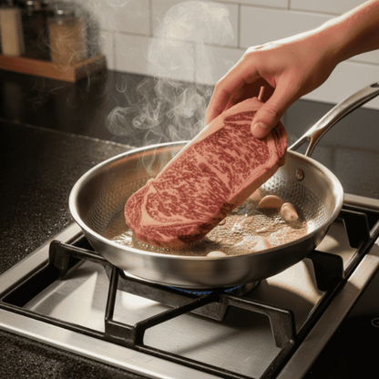 Koekenpan Rvs Inductie Coatingvrij Professioneel Bakken