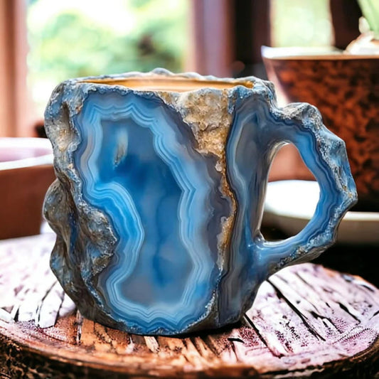 Koffiemok Keramiek Kristal Design Handgemaakt voor Warme Dranken