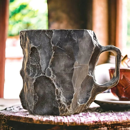 Koffiemok Keramiek Kristal Design Handgemaakt voor Warme Dranken