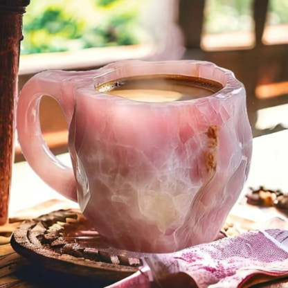 Koffiemok Keramiek Kristal Design Handgemaakt voor Warme Dranken