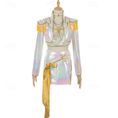 Kostuum Kpop Holografisch Polyester Dans Outfit