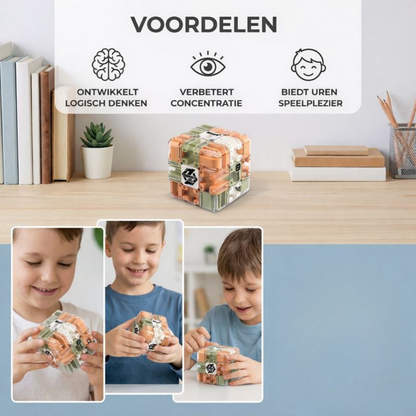 Educatief Speelgoed 3D Labyrint Kubus Logisch Puzzelspel Onderweg