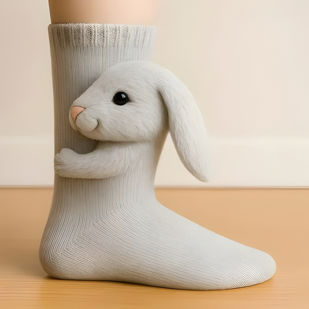 Kuschelsokken Unisex Warm Antislip 3D Dierdesign